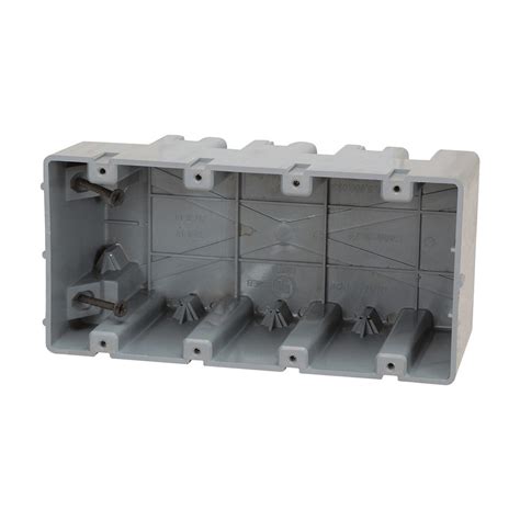 4 gang old work electrical box|3 gang shallow switch box.